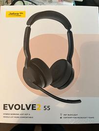 Jabra Evolve2 55 Headset Cuffie bluetooth