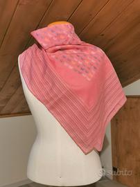 Bottega Veneta foulard rosa farfalle