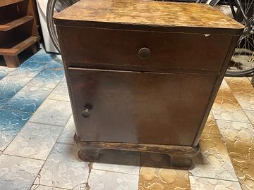 comodino tavolino vintage in stile Art Déco