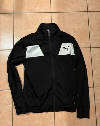 Giacca Tuta Puma Uomo Nera e Bianca taglia M