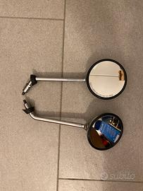 Coppia di specchietti retrovisori cromati