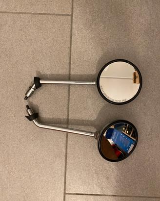 Coppia di specchietti retrovisori cromati