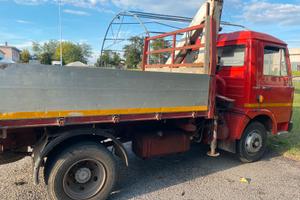 Autocarro ribaltabile con gru