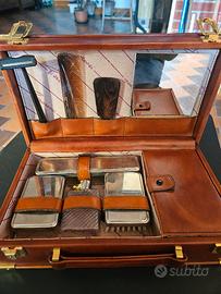 Set Da Viaggio Vintage Piero Rossi In Pelle