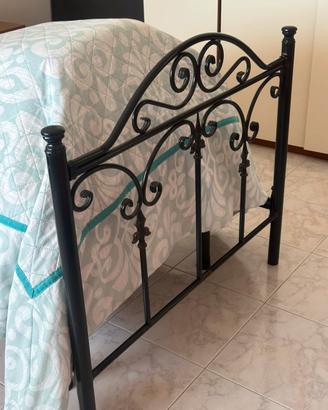 Letto ferro  battuto e doghe