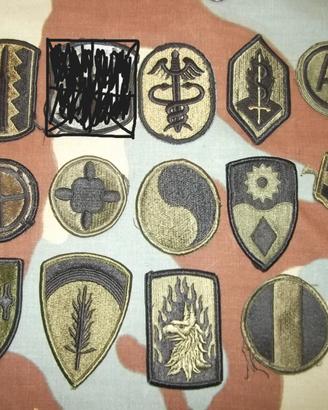 Lotto Patches Subdued Us Army anni 70-80