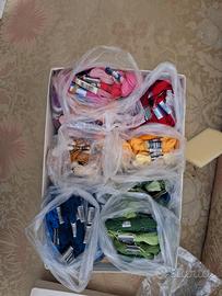 Scatola matassine cotone da ricamo