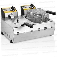 Friggitrice elettrica professionale 8+8