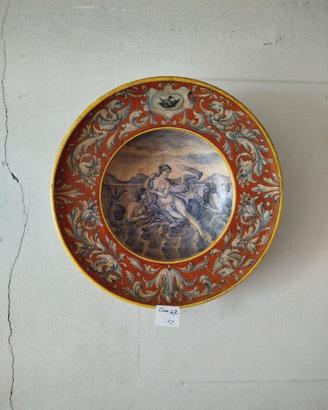 Piatto ceramica dipinto a mano