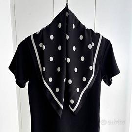 Foulard Fiocco Sciarpa Bohemien Elegante 100% Seta