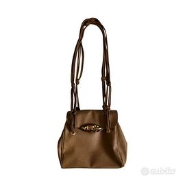 Coccinelle – Borsa vintage in pelle martellata mar