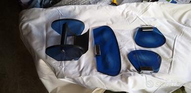 set in vetro blu piccolo per bagno 2