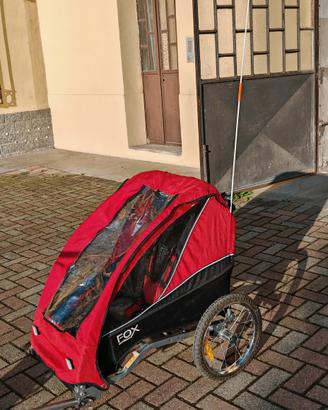 Carrello porta bambini per bicicletta