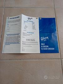 garanzia gibson Gold warranty 