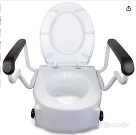 SUPPPORTO SEDILE WC rialzo 17 cm Disabili Anziani