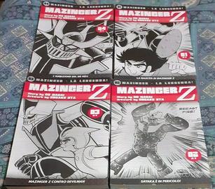 Lotto 4 Fumetti manga robot Mazinger Z la leggenda