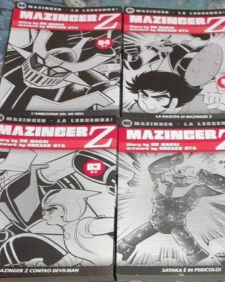 Lotto 4 Fumetti manga robot Mazinger Z la leggenda