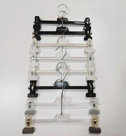 Lotto 8 grucce appendiabiti stendibiancheria bimbo