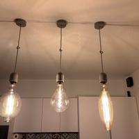 3 lampade da soffitto