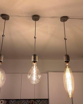 3 lampade da soffitto