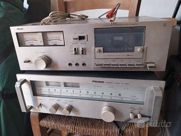 Stereo e mangia cassette Philips e McLaren