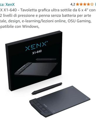 Tavoletta grafica 4x6 pollici Xenix
