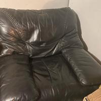 poltrona in vera pelle nappa