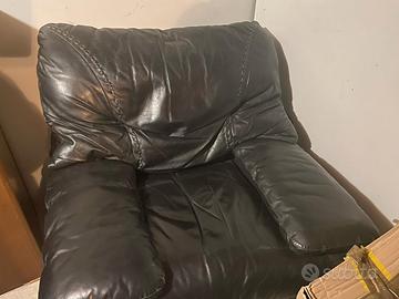 poltrona in vera pelle nappa