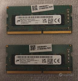Micron 16GB (2x8GB) - SODIMM DDR4 - 3200Mhz