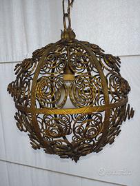 Lampada a sospensione anni 60 attr Salvino Marsura