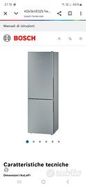 Frigorifero bosch kgv36ve32s