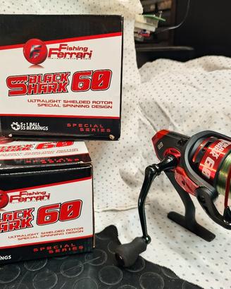 Due mulinelli Fishing Ferrari Black Shark 60 +filo