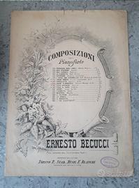 spartito musicale antico pianoforte becucci 1800