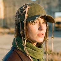 Olivia customcap- Green Khaki & Laces Design | Pez