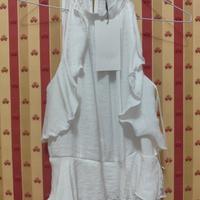 Top halter con volant