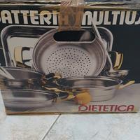 batteria pentole acciaio inox 25 pezzi