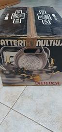 batteria pentole acciaio inox 25 pezzi