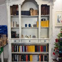 Libreria in legno massello stile provenzale/shabby