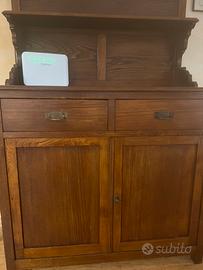 Credenza  in castagno arte povera toscana