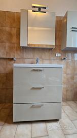 Mobile bagno + specchiera contenitore + pensile