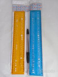 Normografo Mm 6 E 8 - Arda - Arancione - Blu
