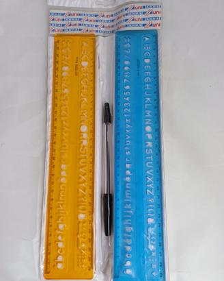 Normografo Mm 6 E 8 - Arda - Arancione - Blu