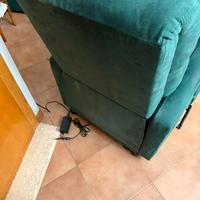 Poltrona in pelle regolabile