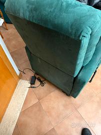 Poltrona in pelle regolabile