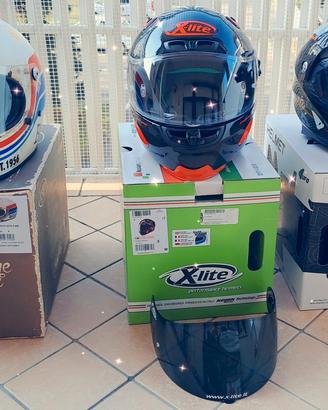 3 caschi moto:premier trophy,x lite x803,ufo aries