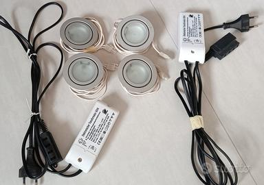 faretti luci 4 per illuminazione da interno