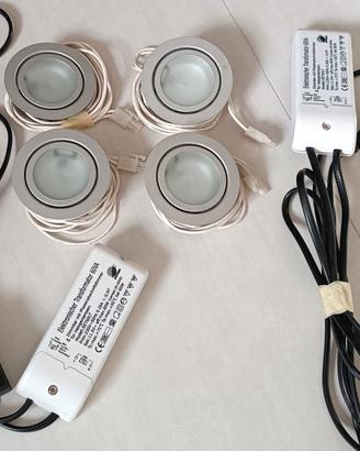 faretti luci 4 per illuminazione da interno