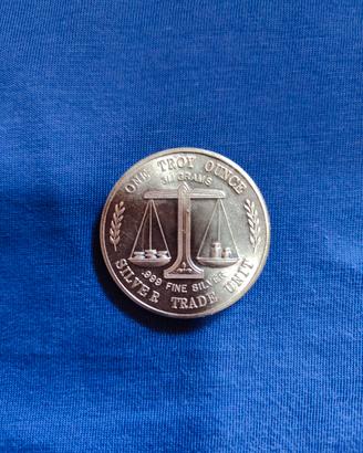 One Troy once - silver  trade unit -  