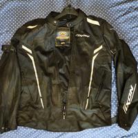 Giacca Moto Estiva IXON Cooler Nero/Bianco - 2XL