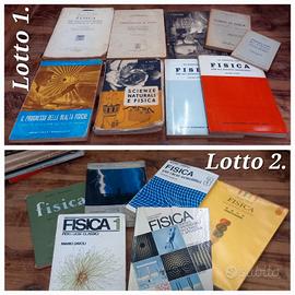 Lotto Libri vintage Fisica per scuole anni 60 - 90